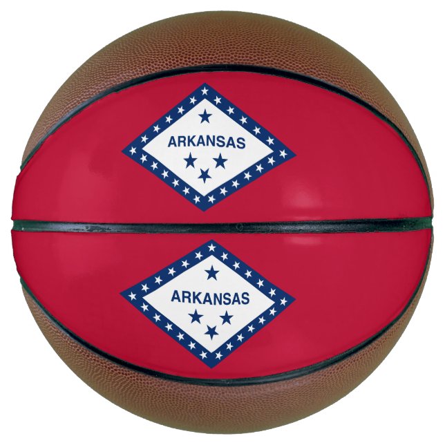 Balón De Baloncesto Bandera estatal de Arkansas (Anverso)