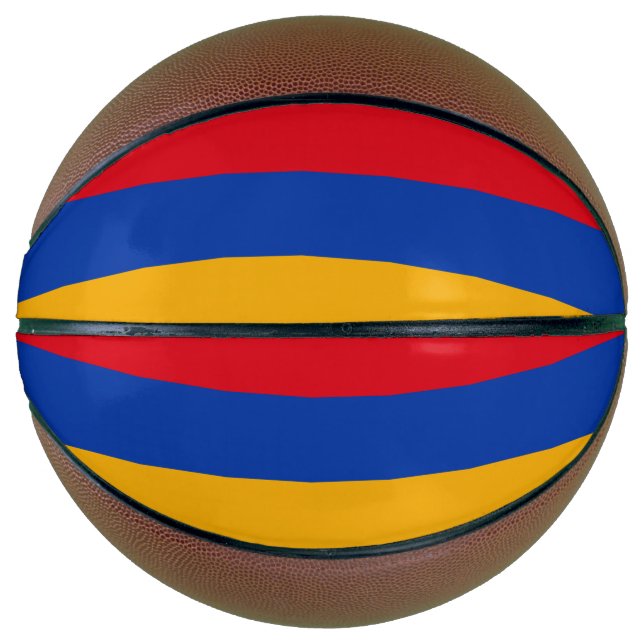 Balón De Baloncesto Bandera patriótica armenia (Anverso)