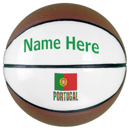 Balón De Baloncesto Bandera portuguesa y Portugal personalizado