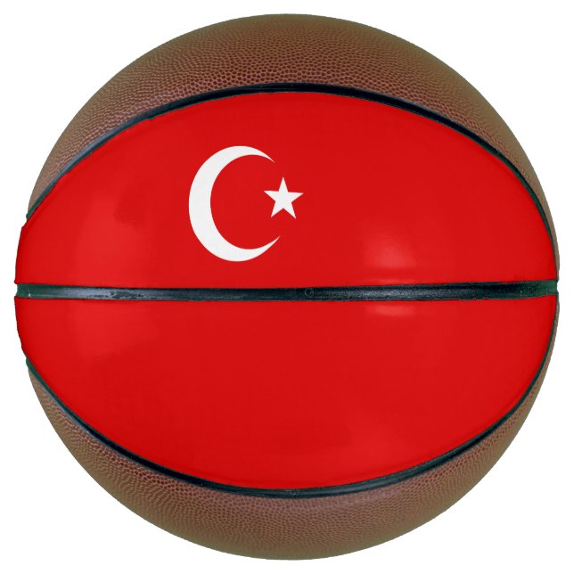 Balón De Baloncesto Bandera turca (Anverso)