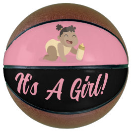 Balón De Baloncesto Basketball Gender Reveal Baby Shower Pink Girl 