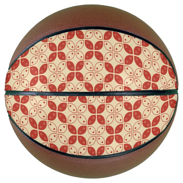 Balón De Baloncesto Batik Kawung, patrón indonesio, javanés, etnia (Anverso)
