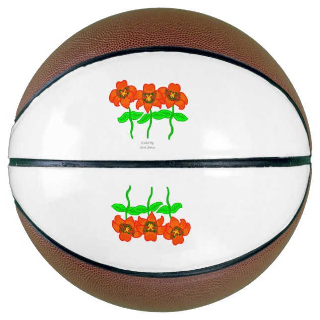 Balón De Baloncesto Bella baloncesto Tiger Lilies (Anverso)