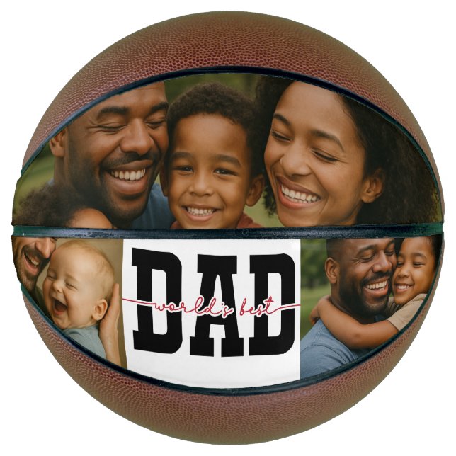 Balón De Baloncesto Best Father Ever Basketball – Personalized Father (Anverso)