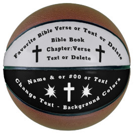 Balón De Baloncesto Biblia personalizada contra bola de baloncesto tu