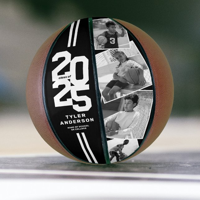 Balón De Baloncesto Black 2025 Graduation Senior 4 Photo (Subido por el creador)