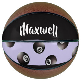 Balón De Baloncesto Black 8 ball pattern