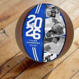 Balón De Baloncesto Blue 2025 Graduation Senior 4 Foto