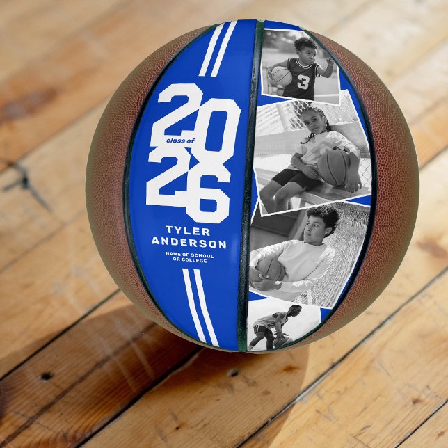 Balón De Baloncesto Blue 2025 Graduation Senior 4 Foto (Subido por el creador)