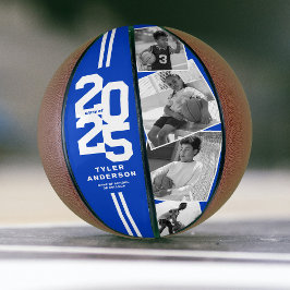 Balón De Baloncesto Blue 2025 Graduation Senior 4 Foto