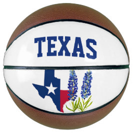 Balón De Baloncesto Bluebonnets Texas Flor Floral Bandera Textil