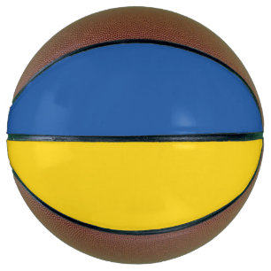 Balón De Baloncesto Botón Bandera de Ucrania