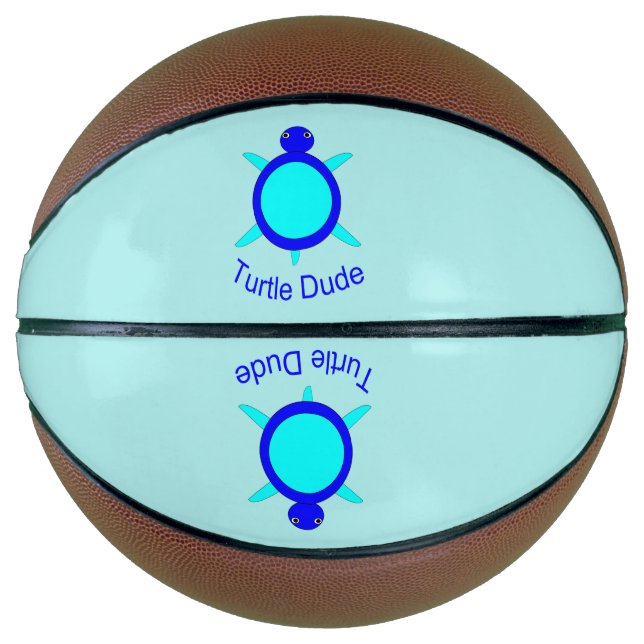 Balón De Baloncesto Bright Blue Turth Dude Baloncesto (Anverso)