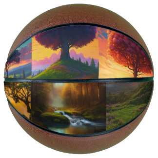 Balón De Baloncesto "Bucles salvajes: Baloncesto inspirado en la natur