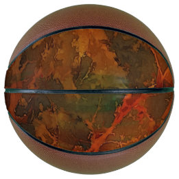 Balón De Baloncesto Caída del Resumen de la Tierra Rica Profunda Otoño