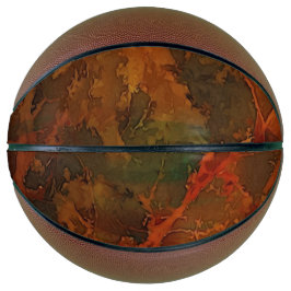 Balón De Baloncesto Caída del Resumen de la Tierra Rica Profunda Otoño