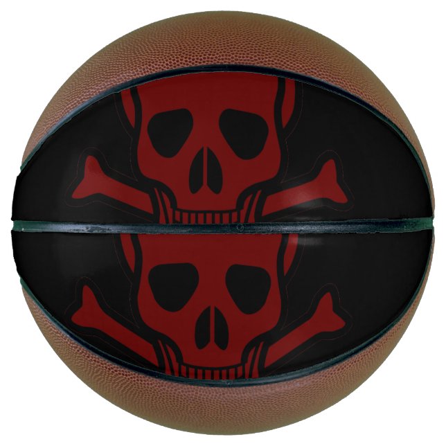 Balón De Baloncesto Calavera y huesos (Anverso)