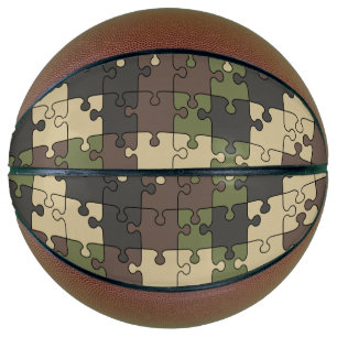 Balón De Baloncesto Camuflaje de rompecabezas Baloncesto