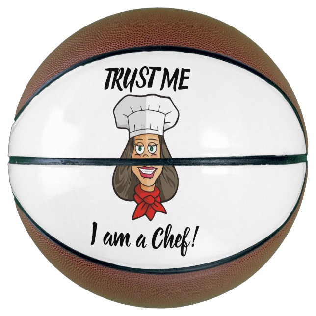 Balón De Baloncesto Chef femenino (Anverso)