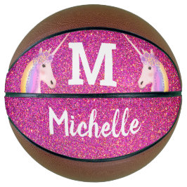 Balón De Baloncesto Chicas personalizados de Purpurinas de imitación r