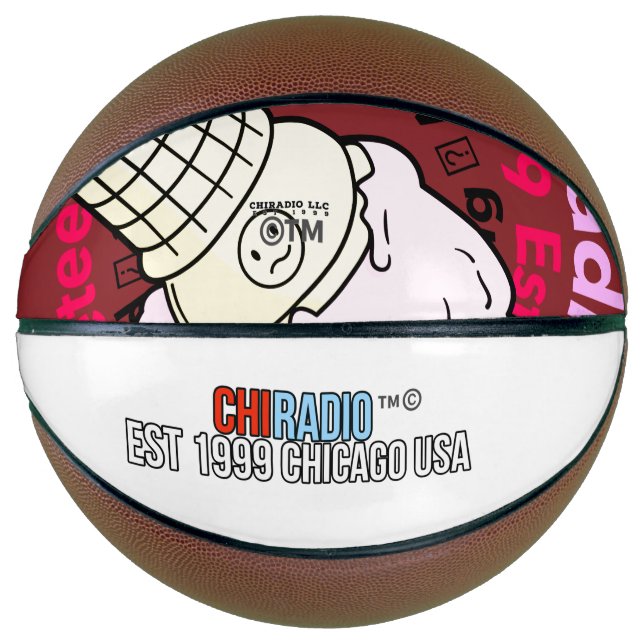 Balón De Baloncesto ChiRadioLLC ™ IceCream (Anverso)
