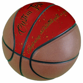 Balón De Baloncesto Cita de nombre de superposición de incendio rojo