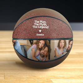 Balón De Baloncesto Cita simple y dulce regalo de papá personalizado