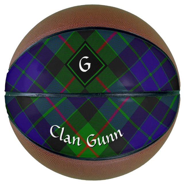 Balón De Baloncesto Clan Gunn Tartan Basketball (Anverso)
