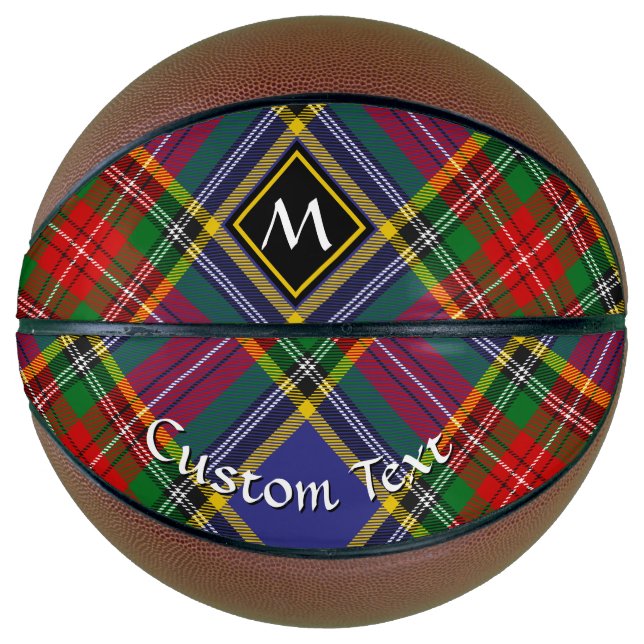 Balón De Baloncesto Clan MacBeth Tartan Basketball (Anverso)