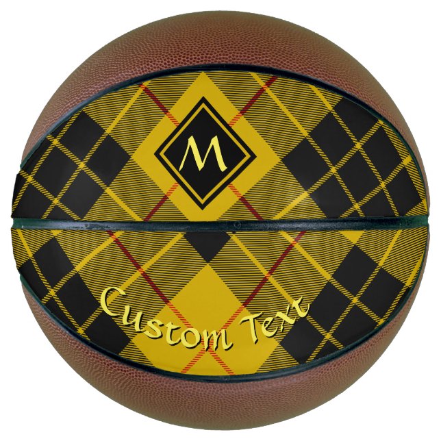 Balón De Baloncesto Clan Macleod de Lewis Tartán (Anverso)