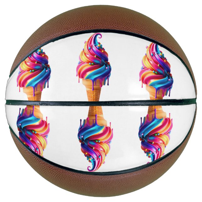 Balón De Baloncesto Clásico de helado de SlipperyJoe (Anverso)