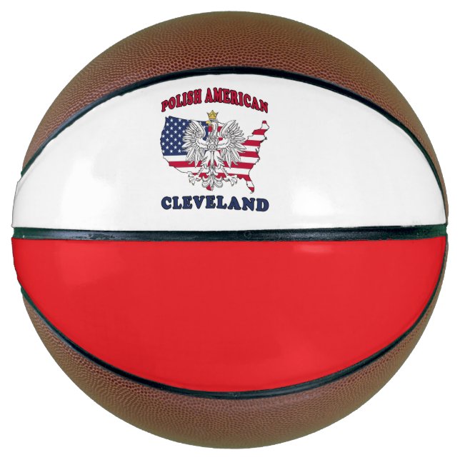 Balón De Baloncesto Cleveland Ohio Polaco (Anverso)