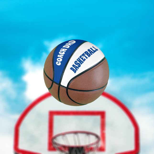 Balón De Baloncesto Coach Dad Basketball (Perfect basketball for your Dad. Just add his name!)