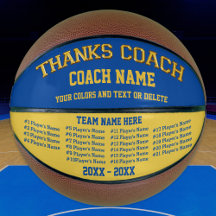 Coach Gifts Basketball Your COLORS, 8 cajas de tex