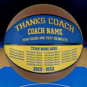 Balón De Baloncesto Coach Gifts Basketball Your COLORS, 8 cajas de tex