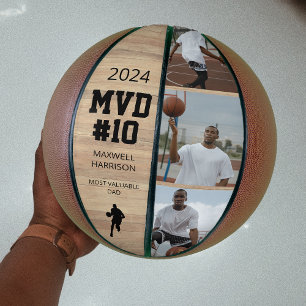 Balón De Baloncesto Collage de 3 Fotos Moderno MVP