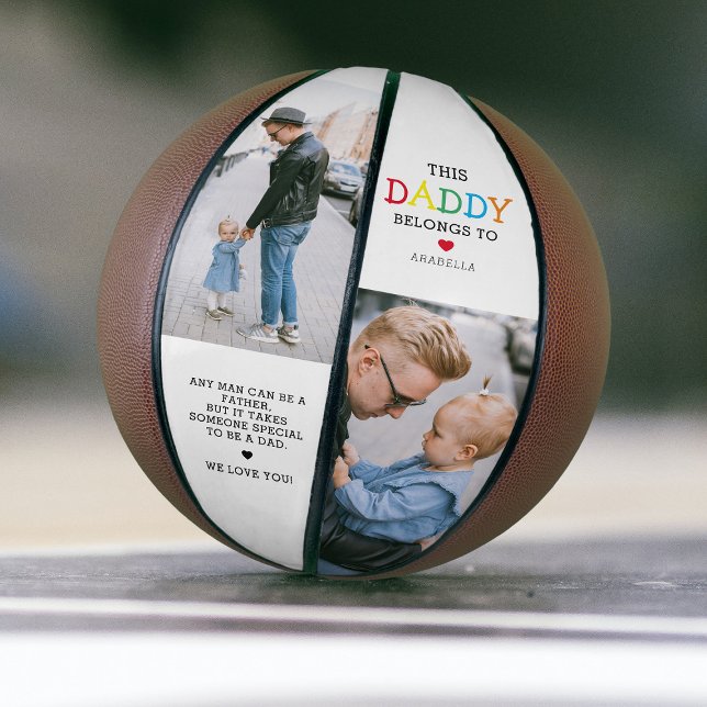 Balón De Baloncesto Collage de fotos De 'Este Papi Pertenece' (Subido por el creador)