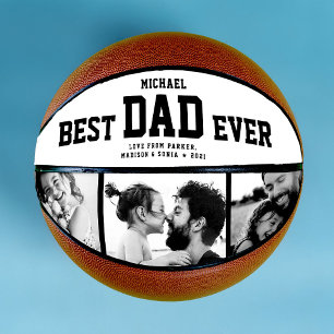Balón De Baloncesto Collage de fotos moderno de moda de Guay BEST DAD 