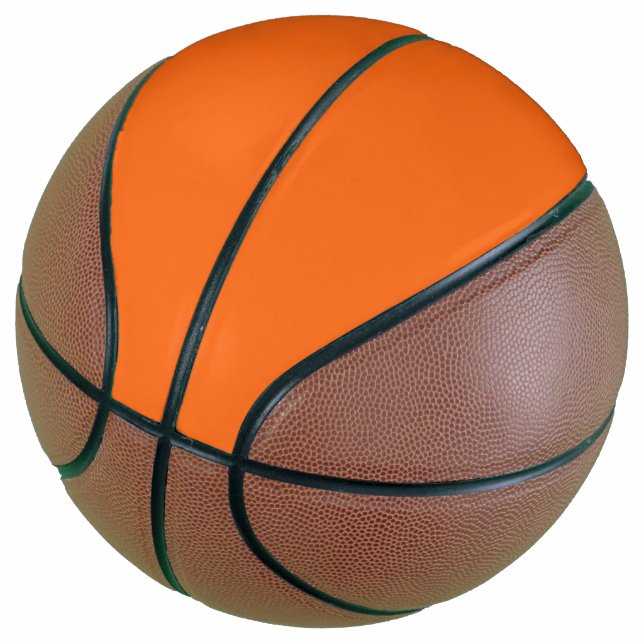 Balón De Baloncesto Color sólido tigre naranja (Angular)