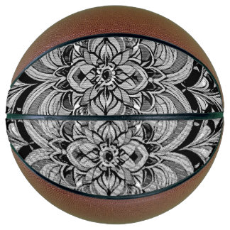 Balón De Baloncesto Color Symphony Mandala – Bold Psychedelic Floral