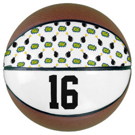 Balón De Baloncesto Comics divertidos superhéroes deportivos inteligen