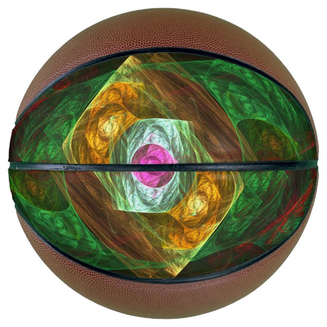 Balón De Baloncesto Conexiones dinámicas Resumen de arte (Anverso)