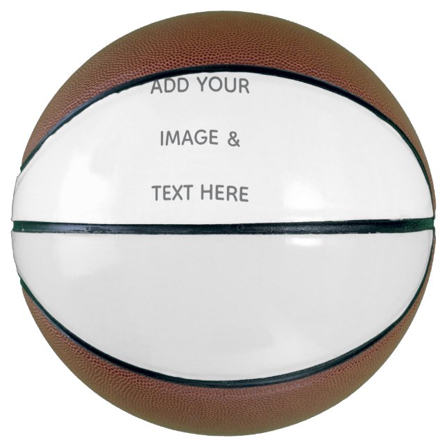 Balón De Baloncesto Crea tu propio blanco  (Anverso)