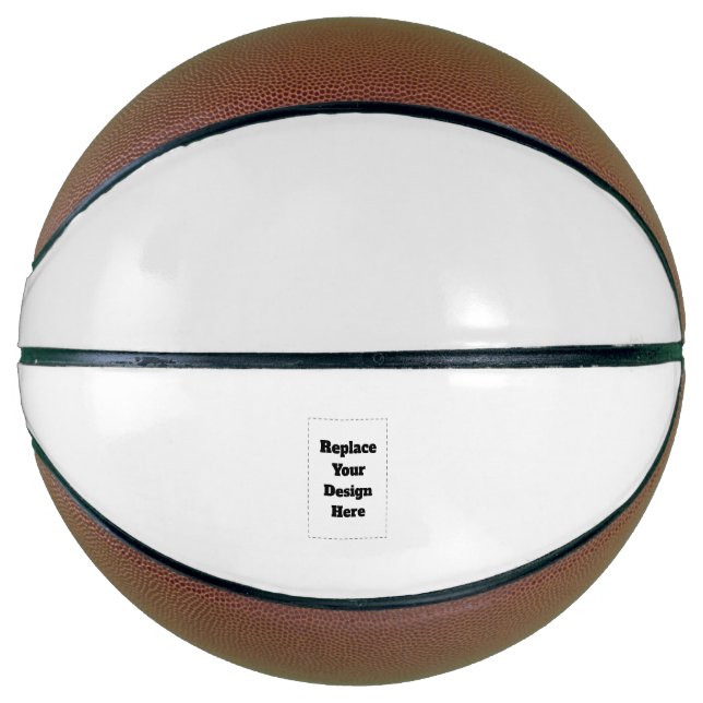 Balón De Baloncesto Create Your Own white  (Anverso)