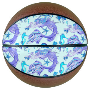 Balón De Baloncesto Creatividad de hadas púrpura de Sirena
