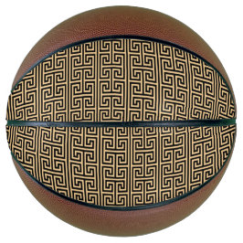Balón De Baloncesto Cuadrado de la clave del meandro griego H Patrón m