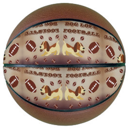 Balón De Baloncesto Curioso Cachorro Jugando Fútbol