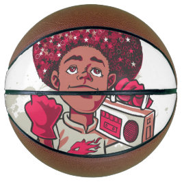 Balón De Baloncesto Custom Fullsize Basketball – YOUTH Power Afro