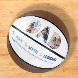 Balón De Baloncesto DAD Cortout 3 Collage de fotos Hombre Leyenda