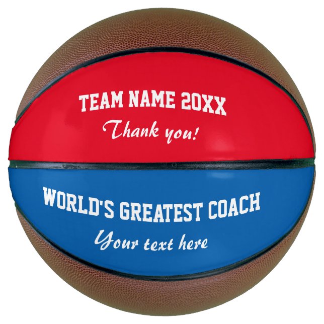 Balón de baloncesto de agradecimiento personalizad (Anverso)